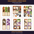 Halloween Lunch Sack Journal Ephemera Kit - Digital PDF Download