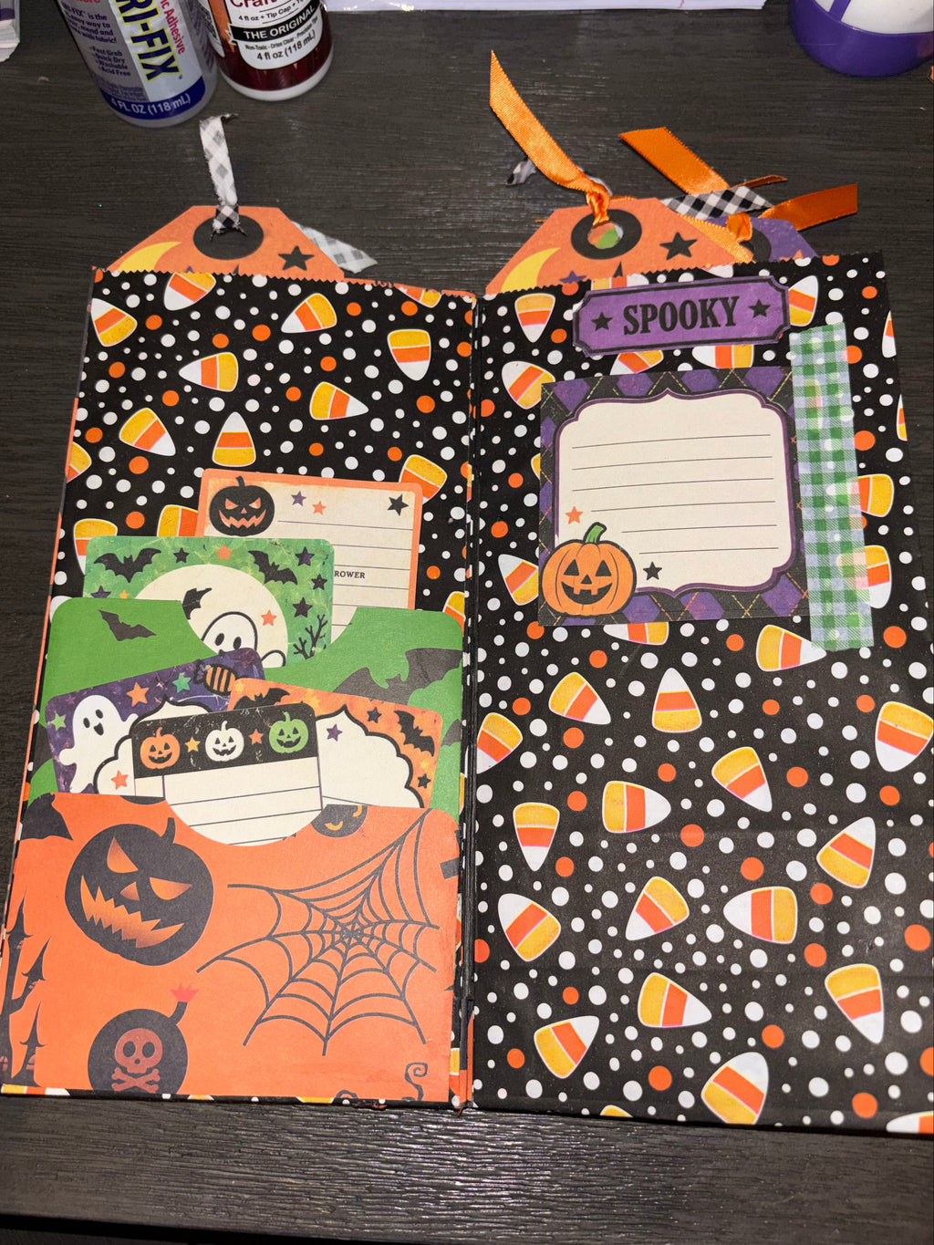 Candy Corn Halloween Lunch-Sack Junk Journal
