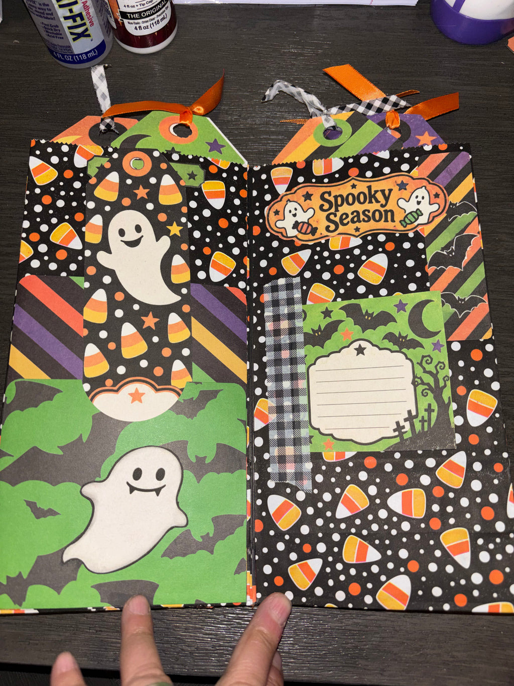 Candy Corn Halloween Lunch-Sack Junk Journal