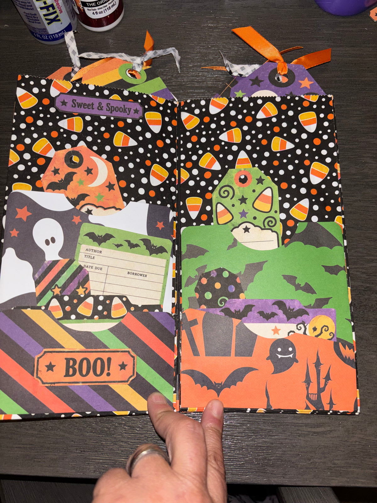 Candy Corn Halloween Lunch-Sack Junk Journal