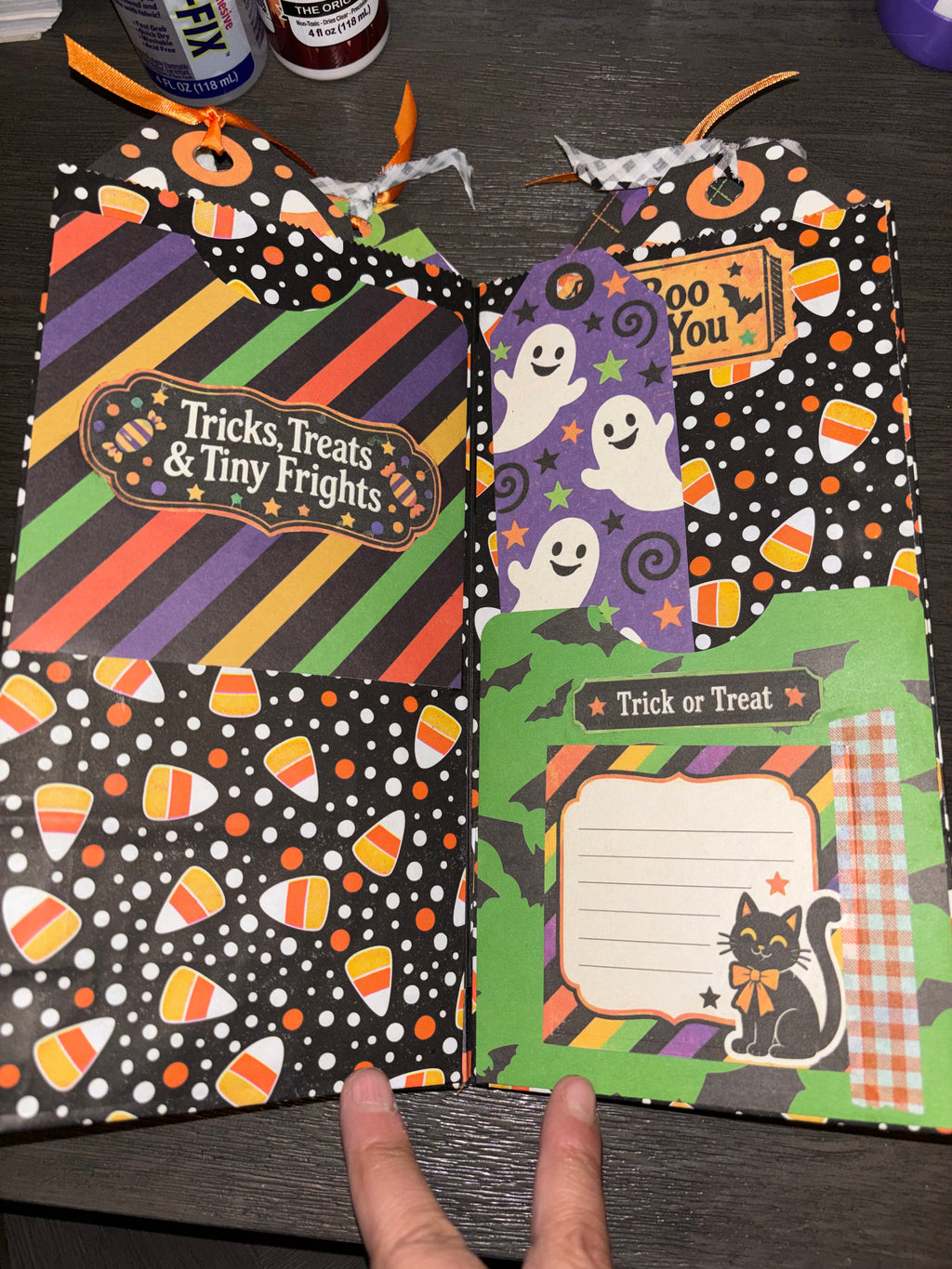Candy Corn Halloween Lunch-Sack Junk Journal