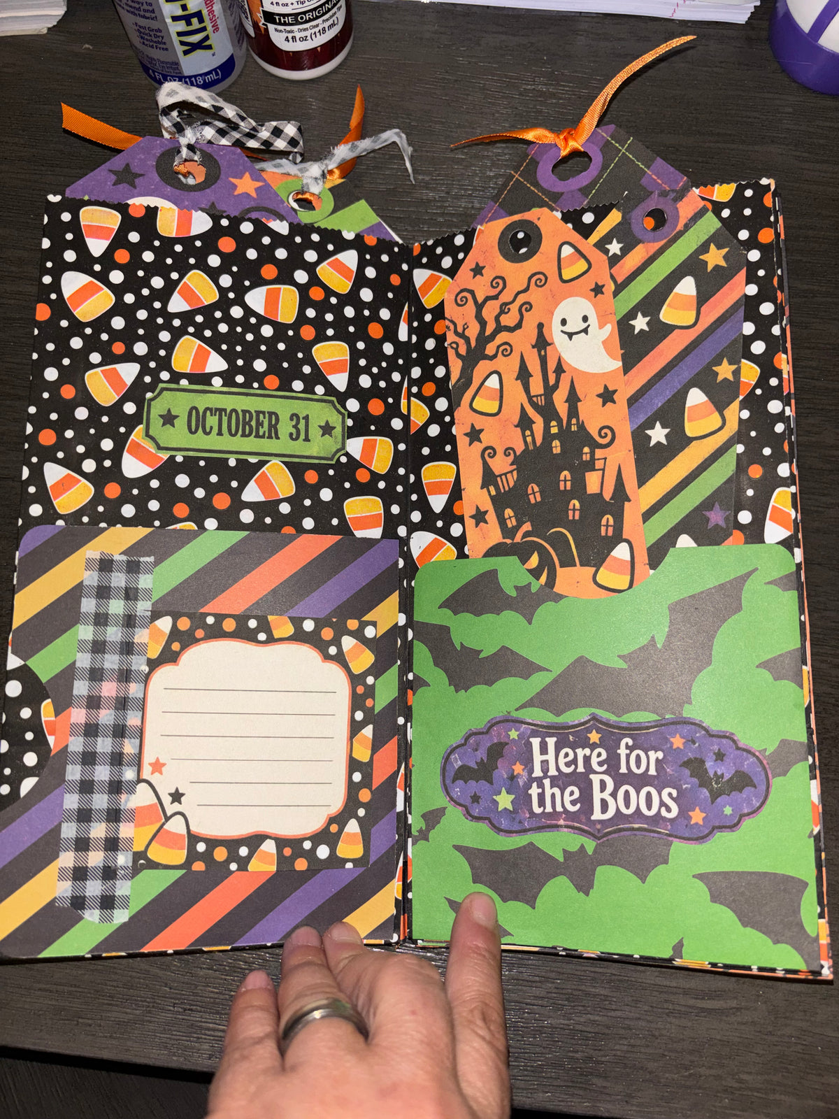 Candy Corn Halloween Lunch-Sack Junk Journal