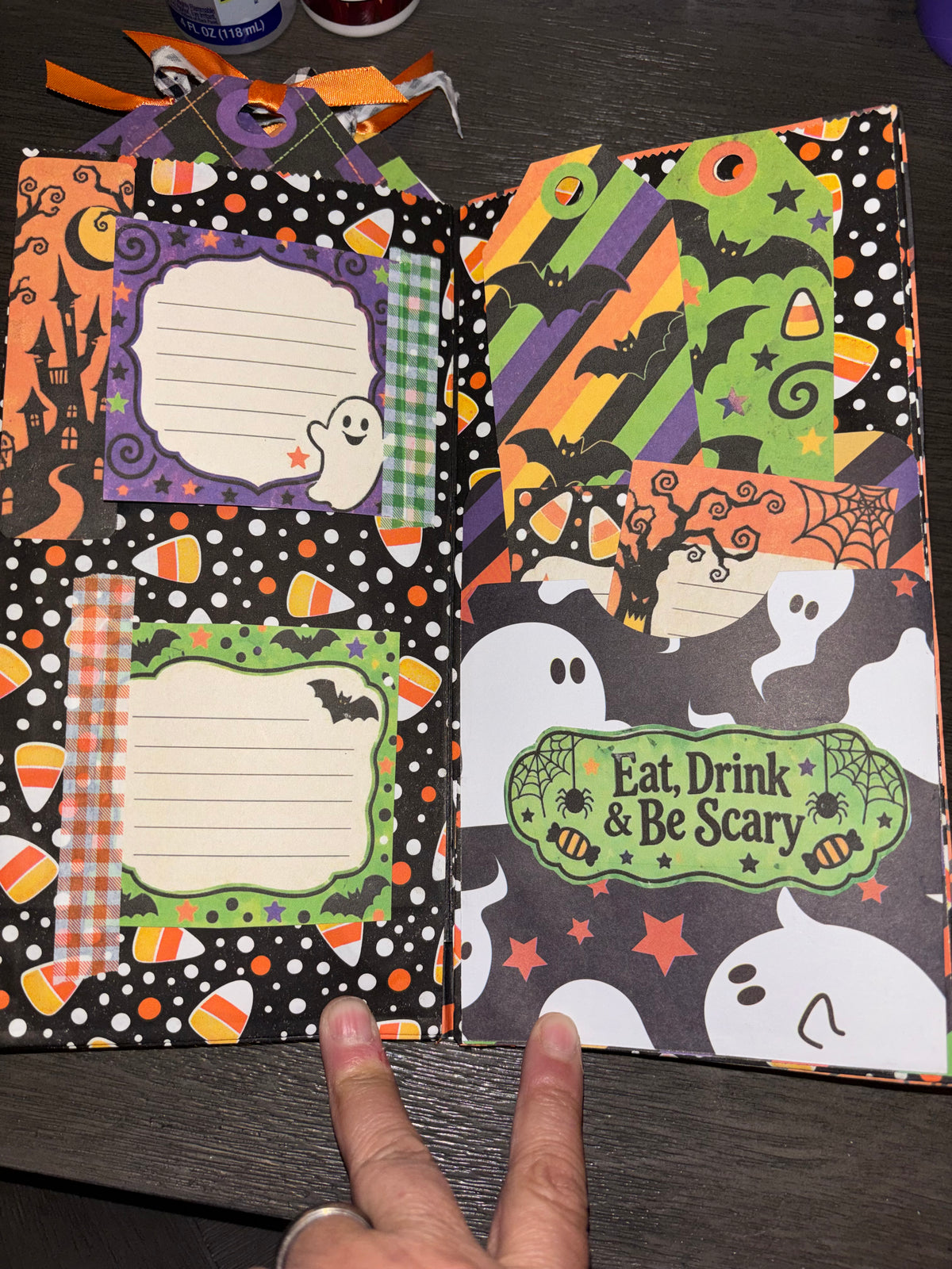 Candy Corn Halloween Lunch-Sack Junk Journal