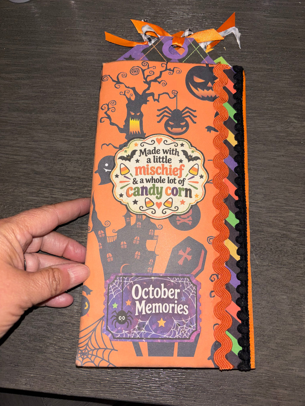Candy Corn Halloween Lunch-Sack Junk Journal
