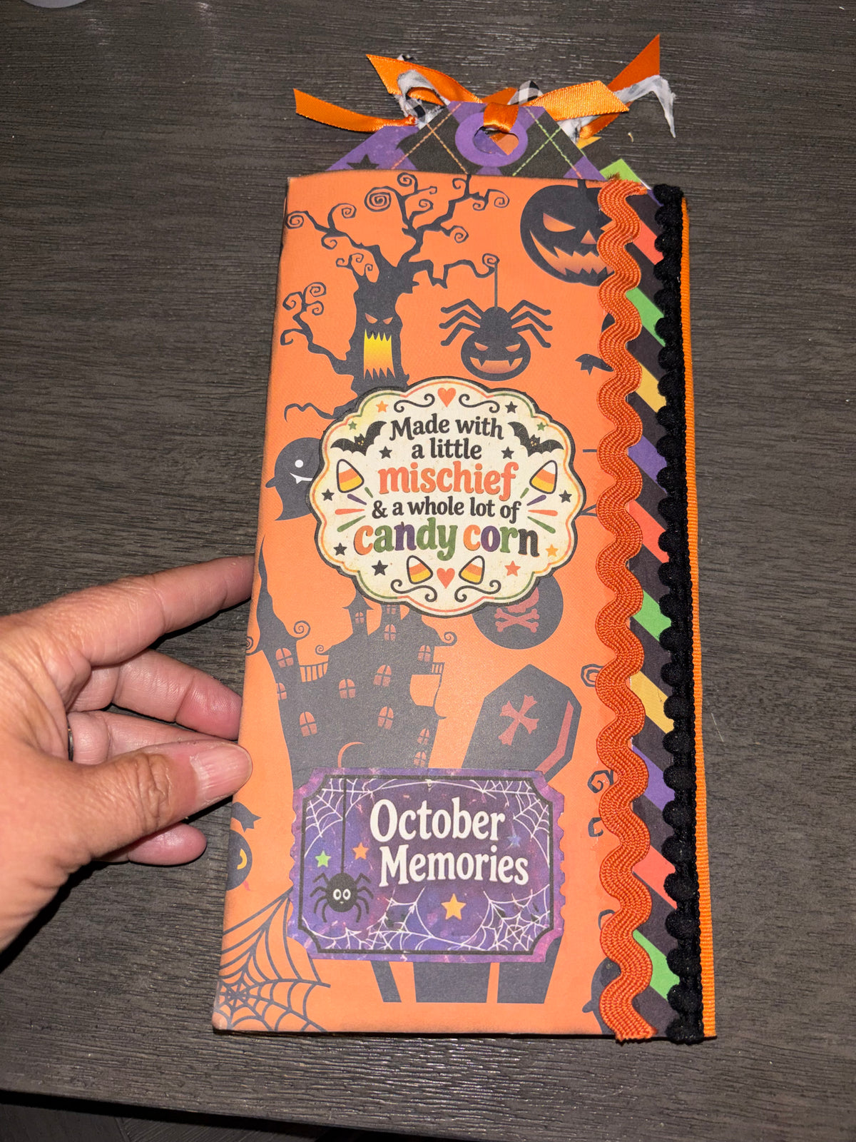 Candy Corn Halloween Lunch-Sack Junk Journal