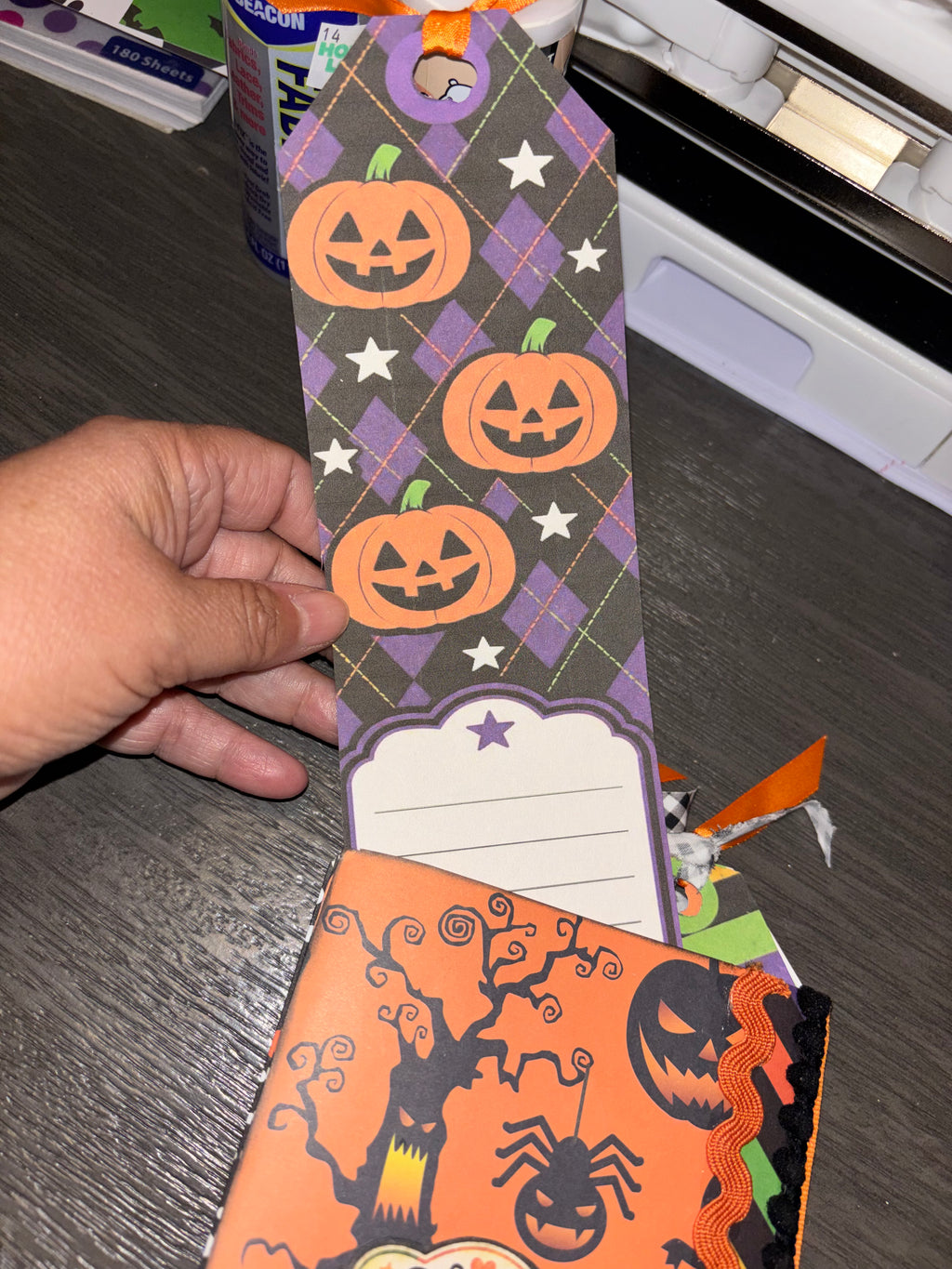 Candy Corn Halloween Lunch-Sack Junk Journal