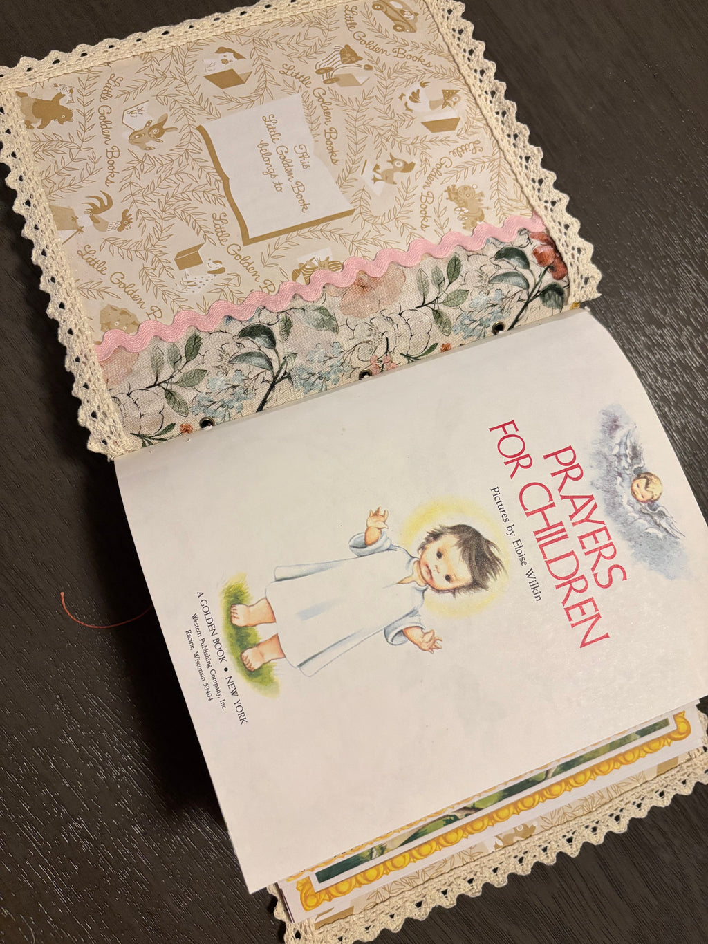 Upcycled Vintage Prayers for Children Faith Junk Journal