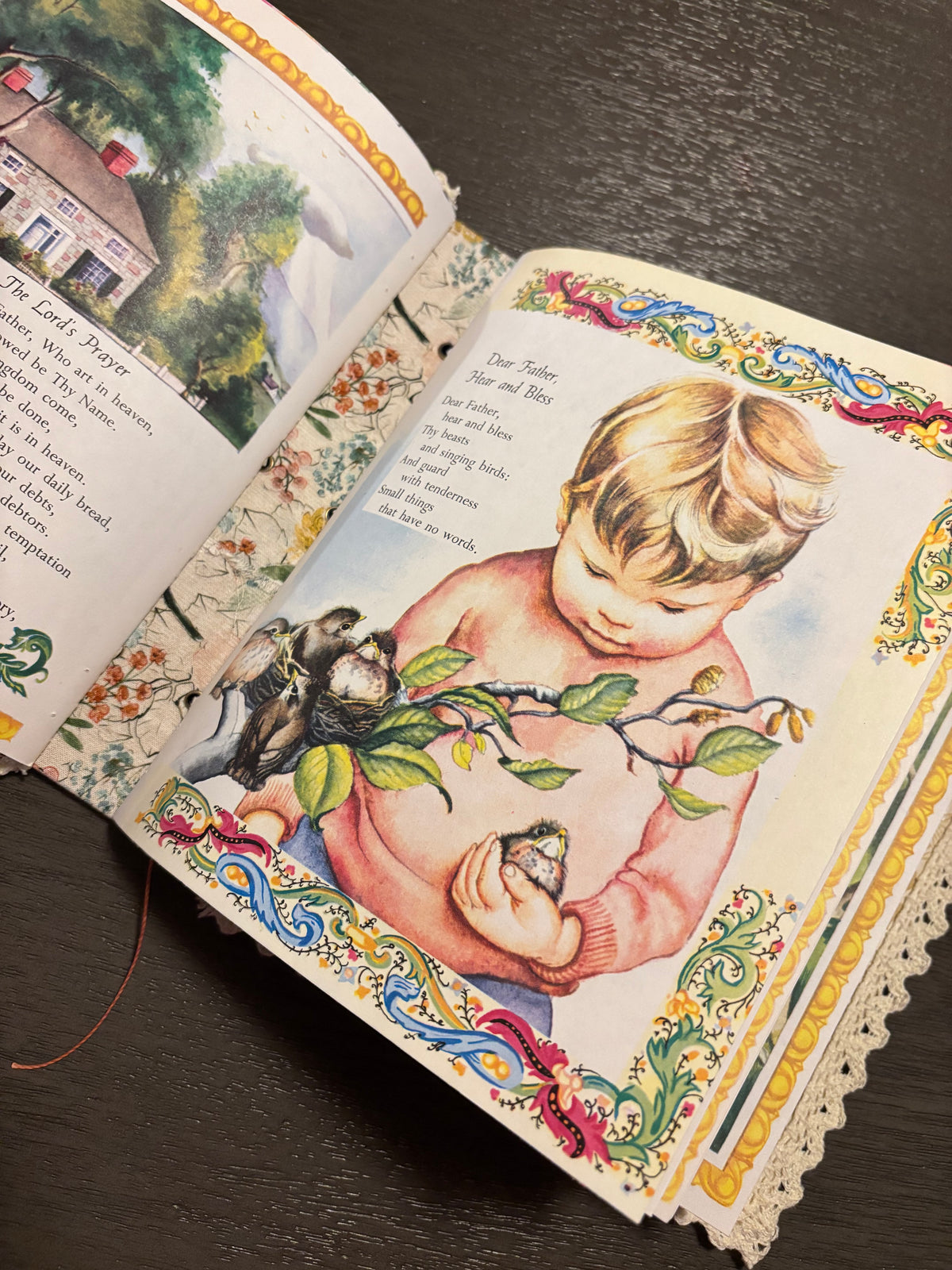 Upcycled Vintage Prayers for Children Faith Junk Journal