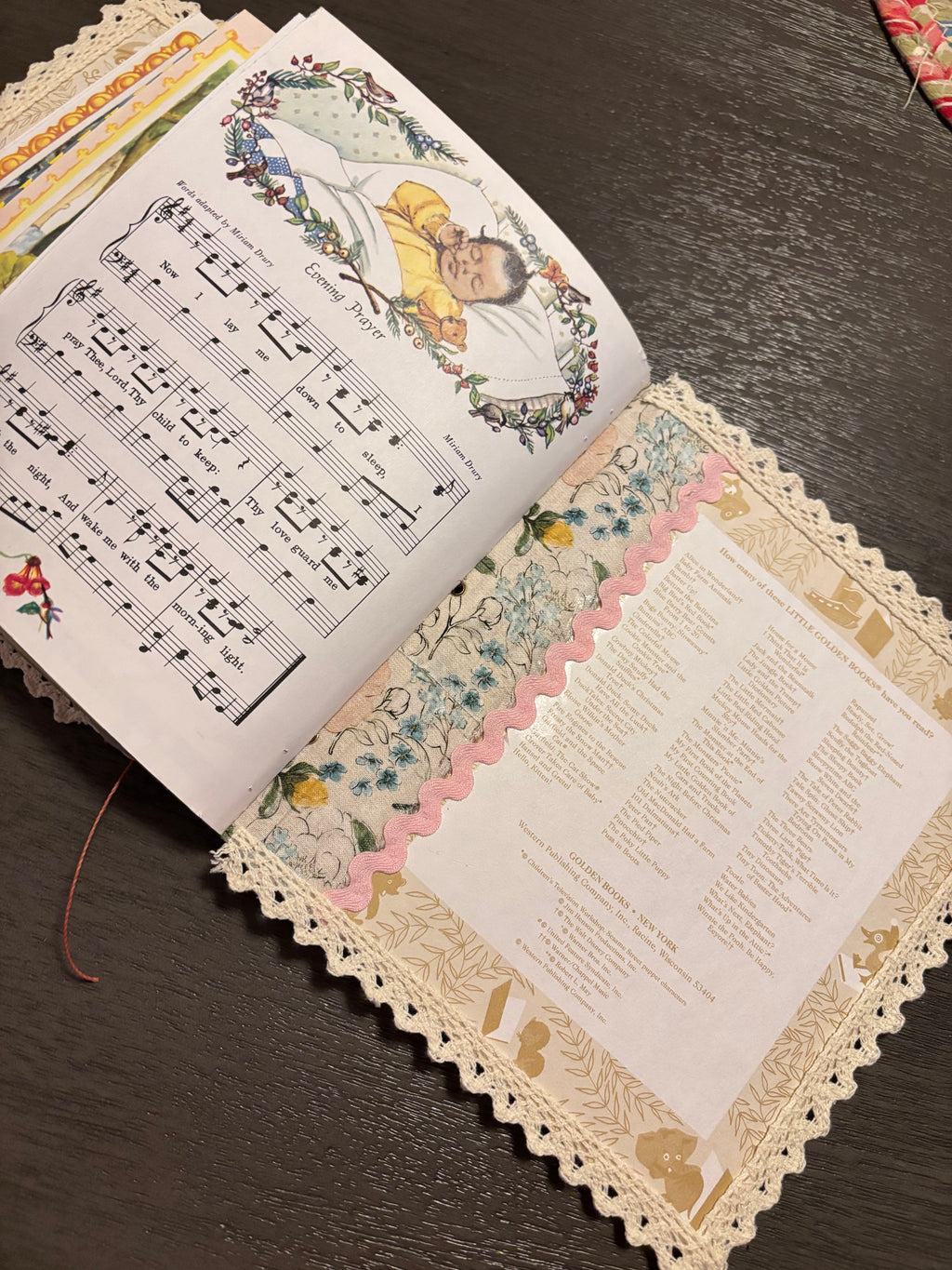 Upcycled Vintage Prayers for Children Faith Junk Journal