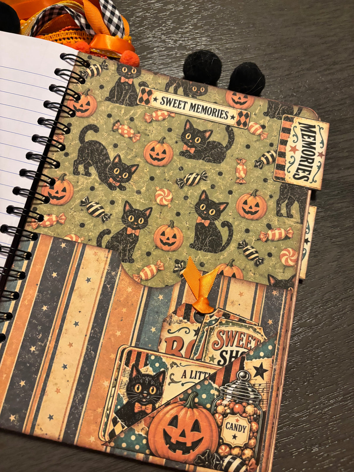 No Tricks, Just Spooky Treats Handmade Halloween Junk Journal