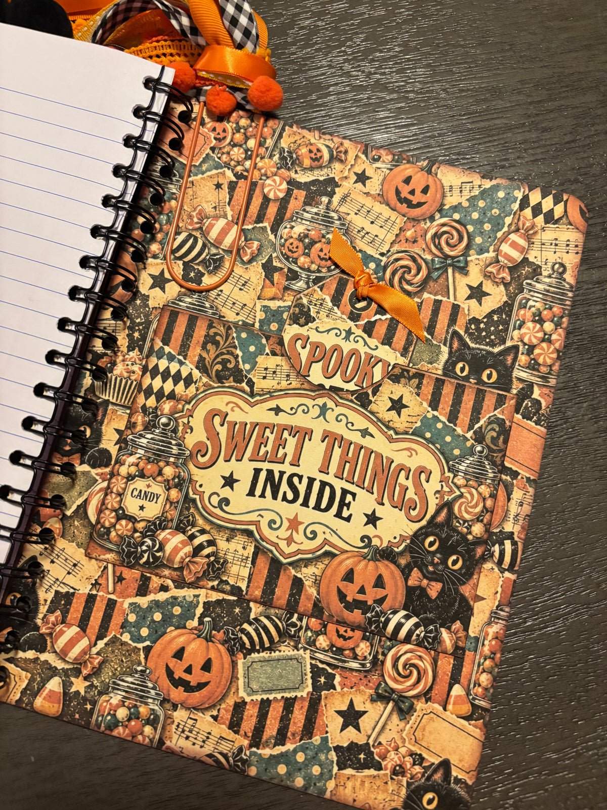 No Tricks, Just Spooky Treats Handmade Halloween Junk Journal